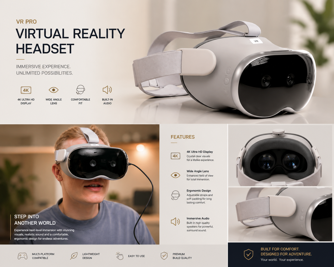 Apple Vision VR Pro Headset