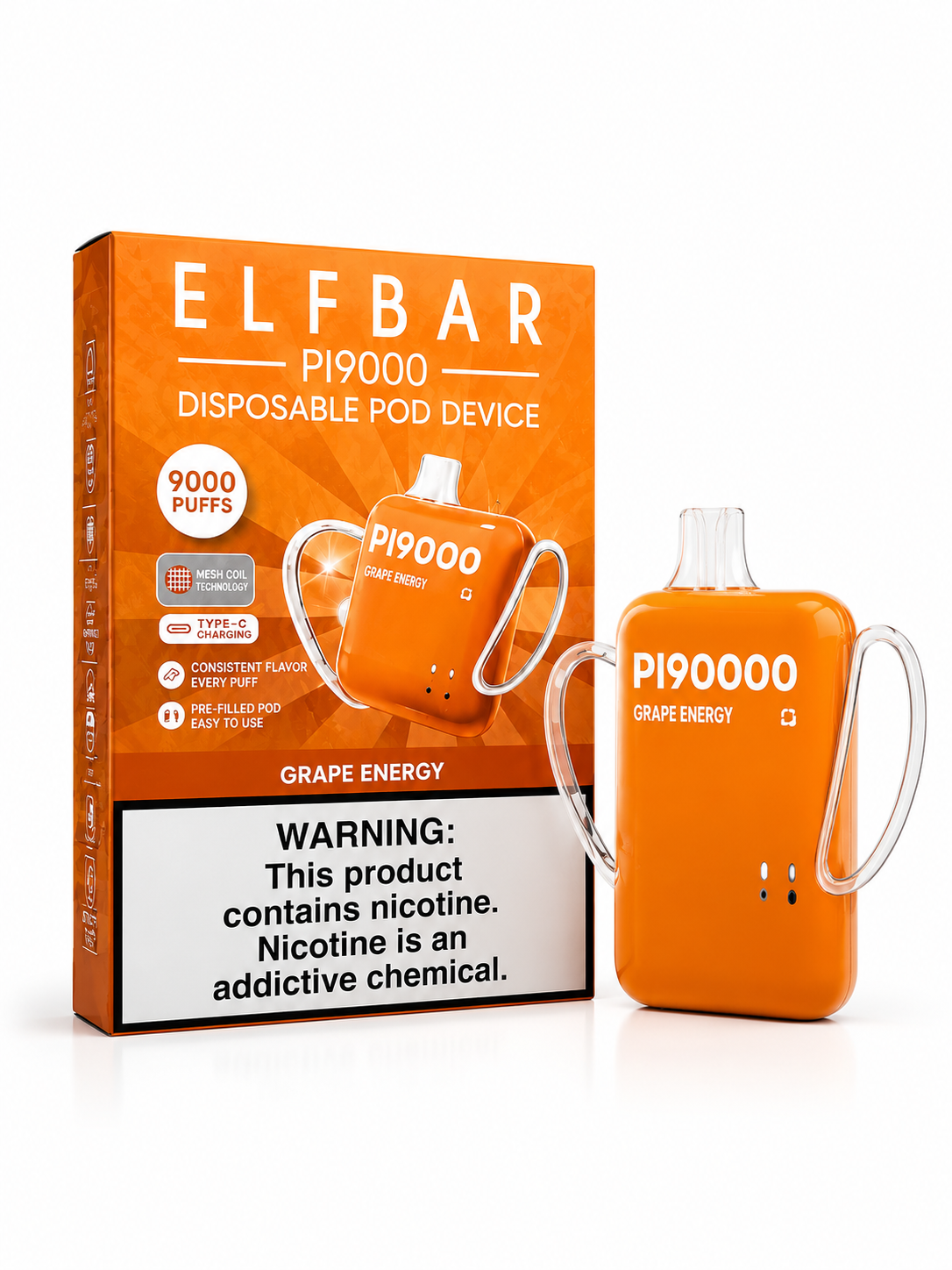 ELFBAR PI9000 – Grape Energy Edition