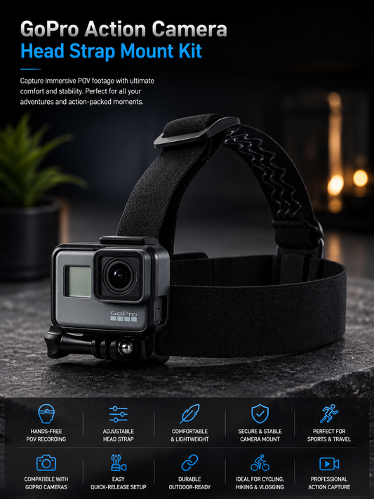 GoPro Action Camera Head Strap Mount Kit