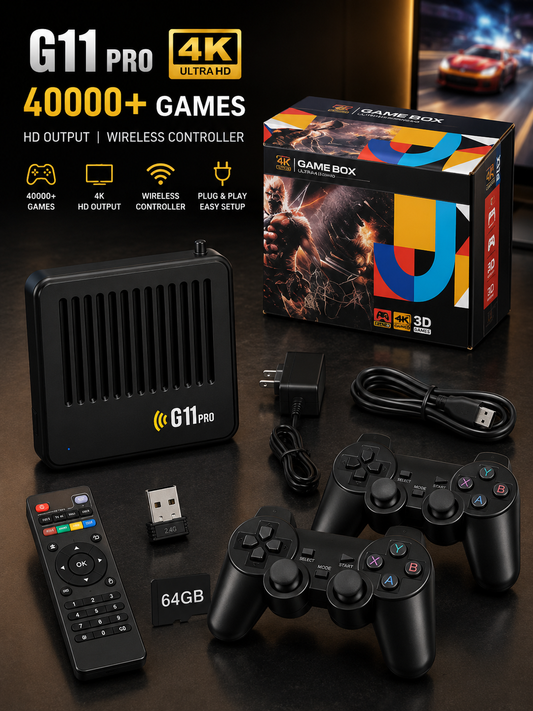 G11 Pro 4K Wireless Retro Gaming Console
