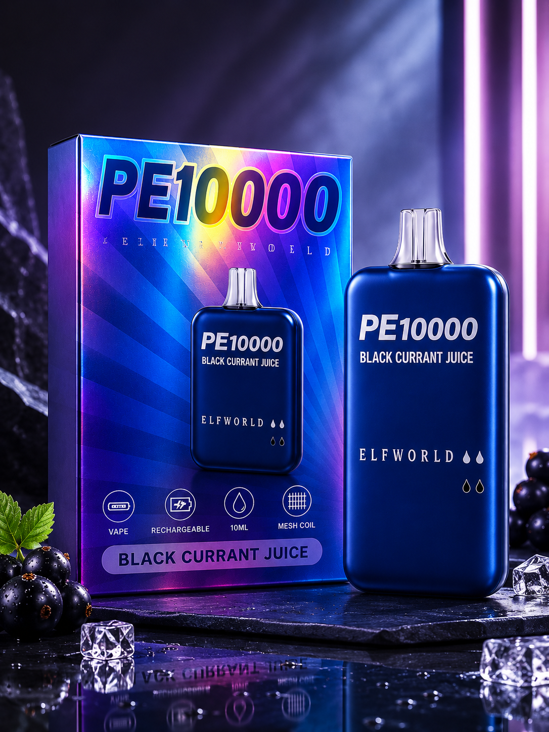 ELFWORLD PE10000 – Black Currant Juice Edition