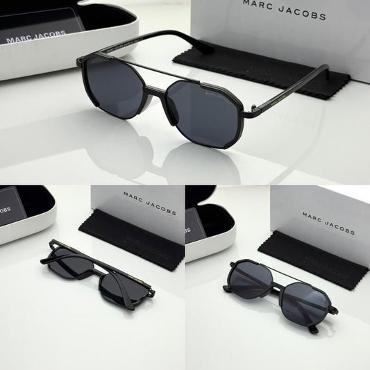 Marc Jacobs Premium Geometric Sunglasses – Matte Black Edition