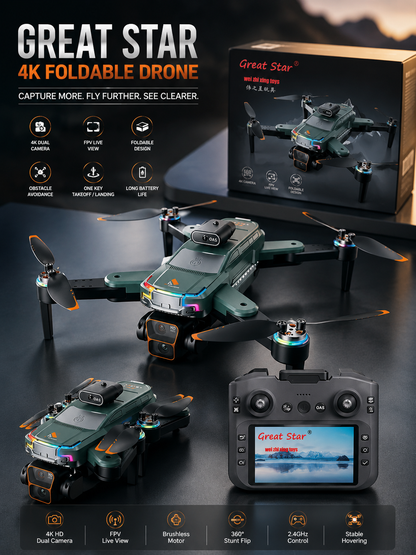 Great Star 4K Foldable Drone