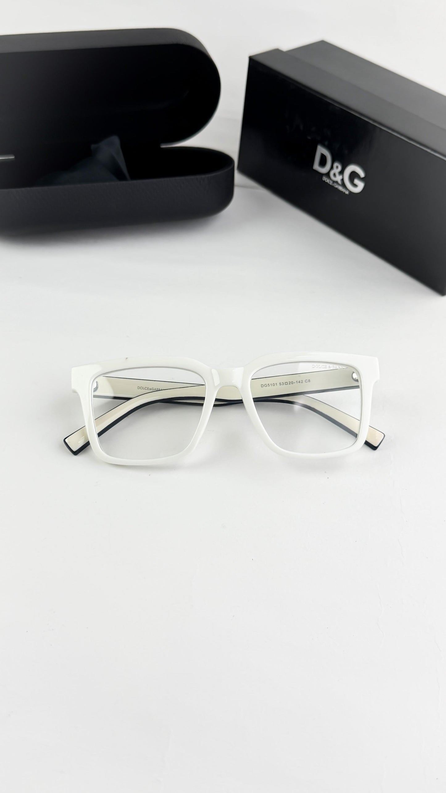 Dolce & Gabbana Premium White Frame Eyewear – Luxury Edition