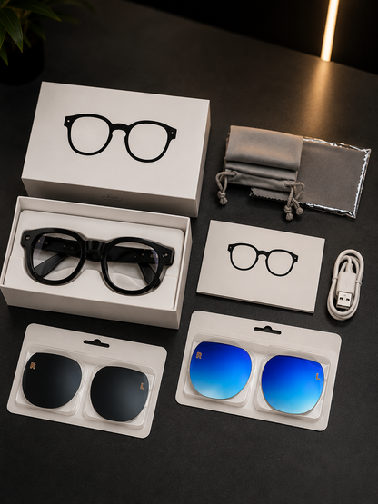 AI Smart Glasses AimB-S1 with Interchangeable Lenses