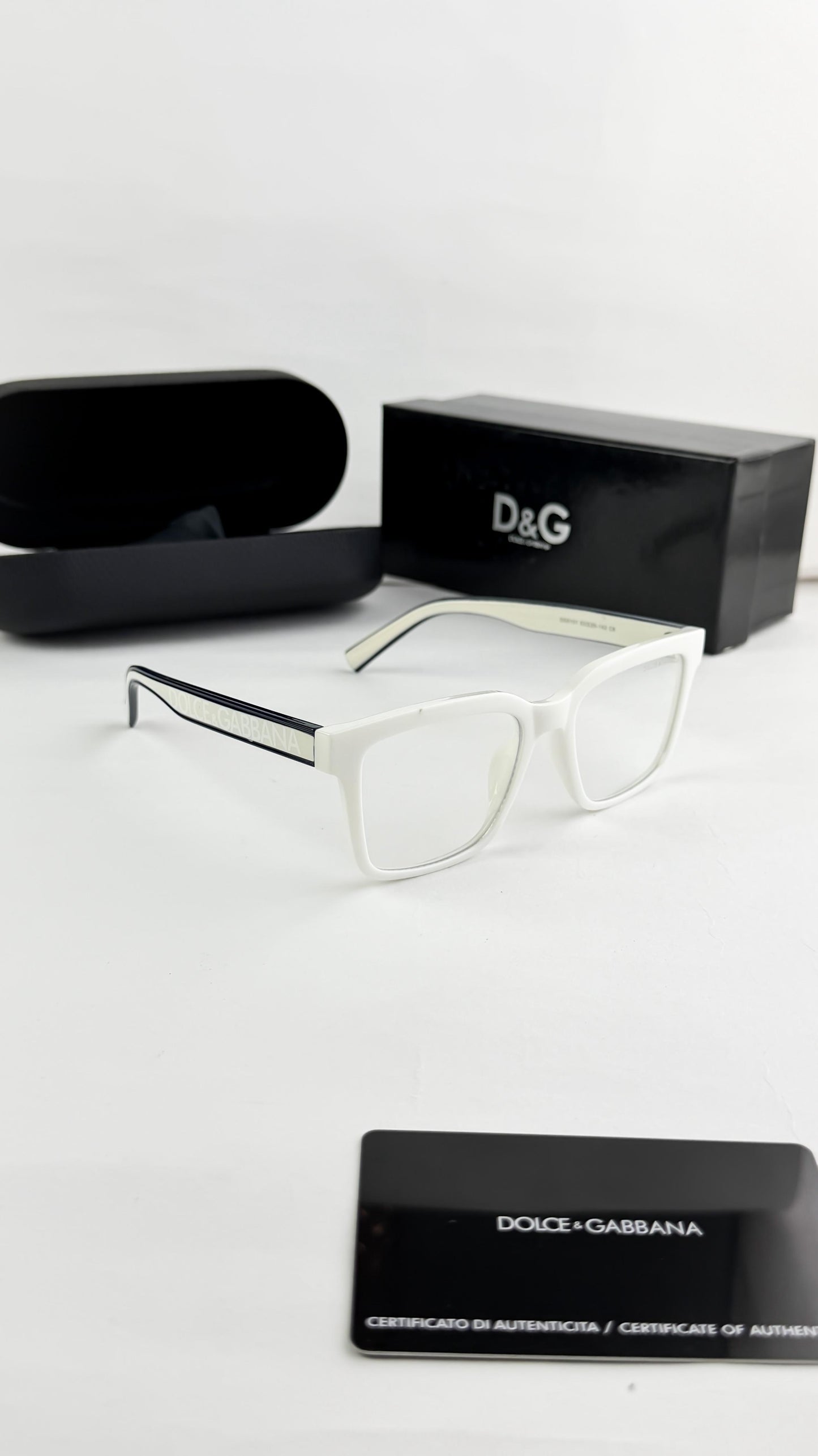 Dolce & Gabbana Premium White Frame Eyewear – Luxury Edition