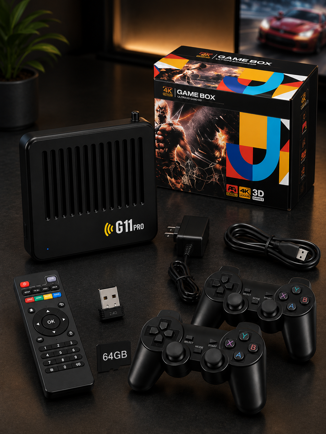 G11 Pro 4K Wireless Retro Gaming Console