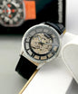 Luxury Skeleton Leather Strap Watch