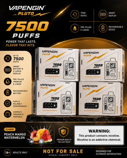 VAPENGIN Pluto 7500 Puffs – Premium Smart Disposable Device