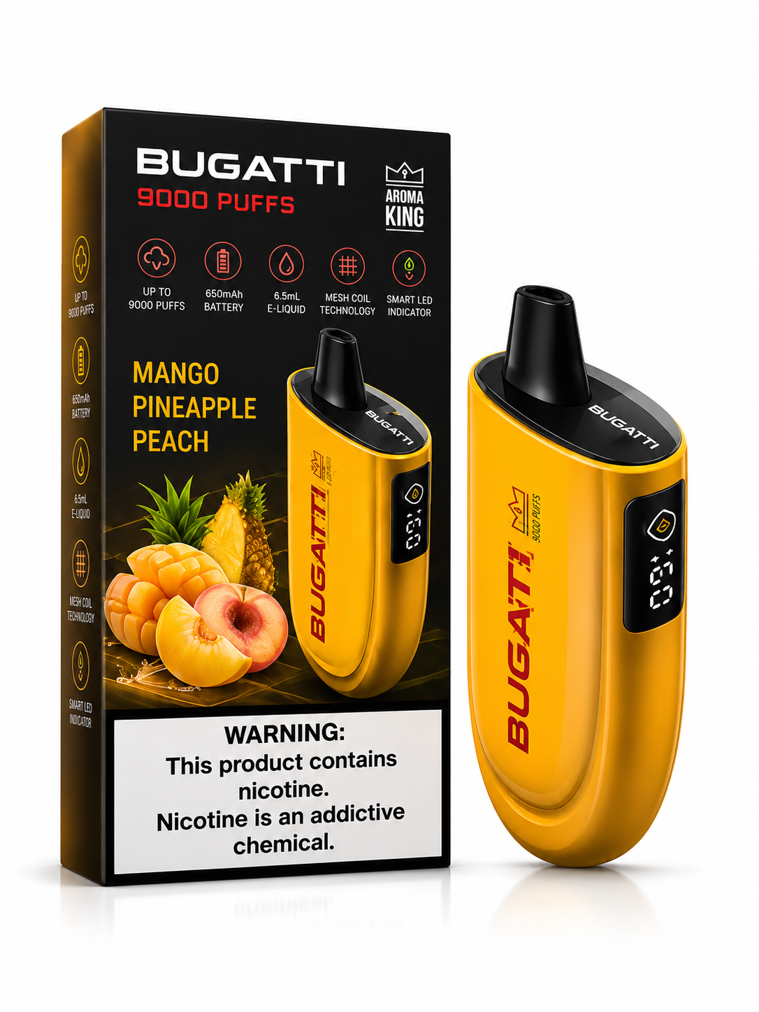 Bugatti 9000 Puffs Disposable Pod Device